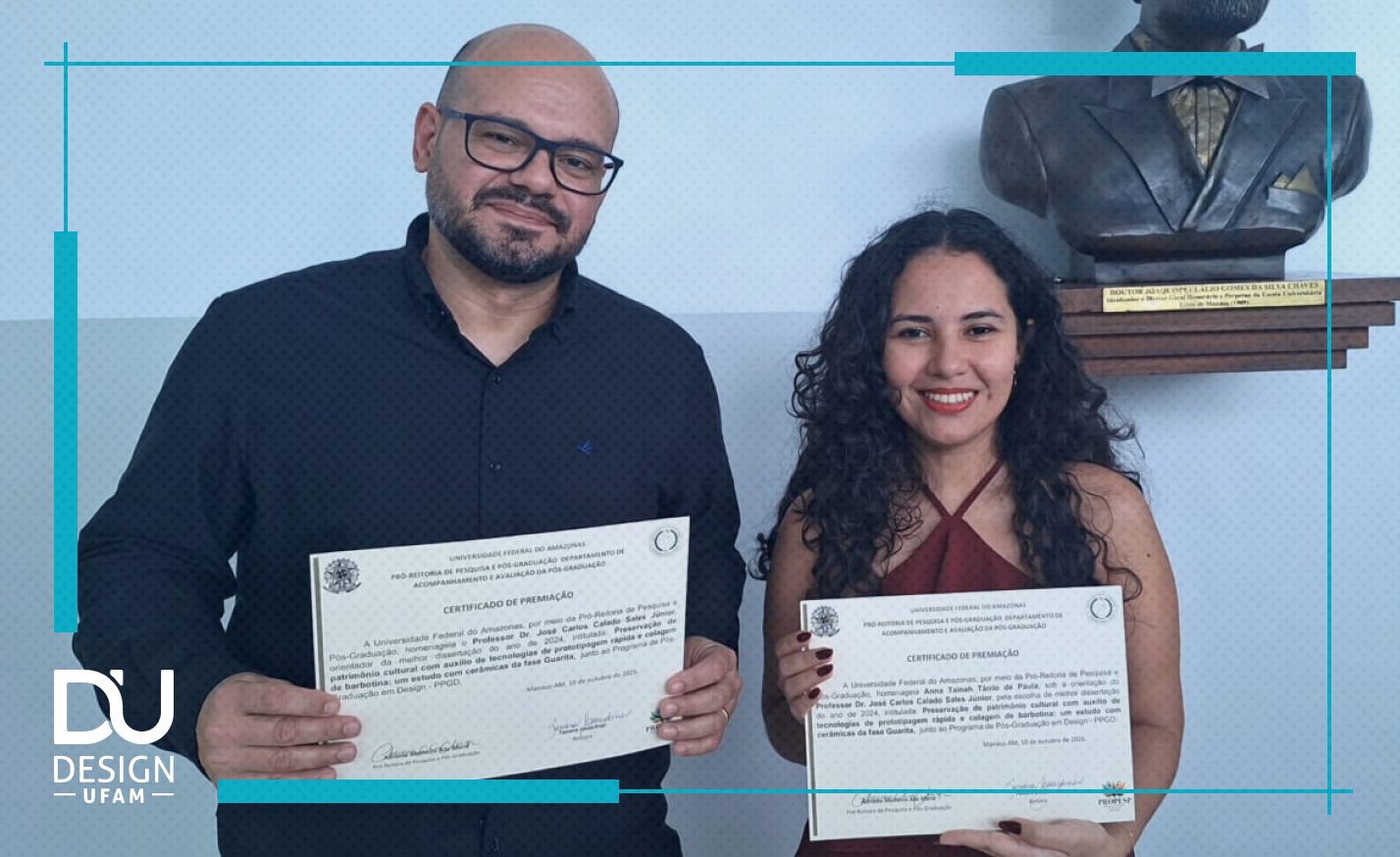 Egressa do curso de Design recebe homenagem da PROPESP